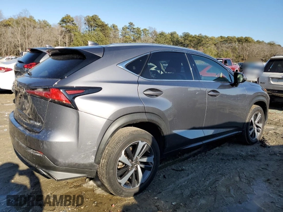 2021 Lexus NX with VIN JTJGARDZ5M2260474, listed as a Copart auction lot 42135835 with 87,428 mi miles and Salvage Title. Bid and sale history available at carsss.com. Image 3.
