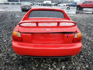 1993 Honda del Sol S with VIN JHMEG1143PS000418, listed as a Copart auction lot 87465694 with 156,826 mi miles and Salvage Title. Bid and sale history available at carsss.com. Image 6.