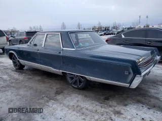 1968 Chrysler New Yorker z VIN CH41K8C119279, wystawiony jako Copart lot #87872885 z przebiegiem 52 901 mil mil oraz Tytuł czysty. Historia ofert i sprzedaży dostępna na DreamBid. Obrazek 2.