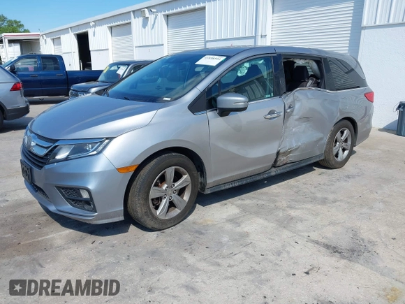 2019 Honda Odyssey EX-L with VIN 5FNRL6H74KB011915, listed as a IAAI auction lot 41898504 with 80,466 mi miles. Bid and sale history available at carsss.com. Image 17.