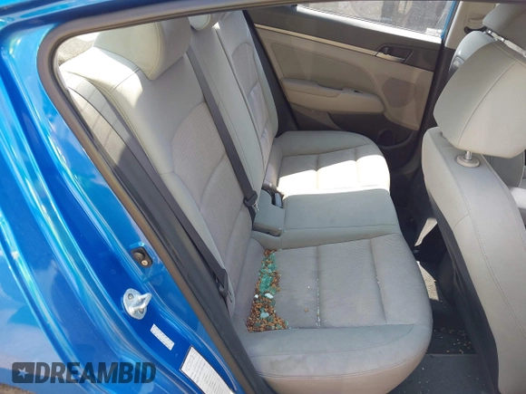 2017 Hyundai Elantra SE with VIN KMHD74LF1HU096113, listed as a IAAI auction lot 42378011 with Not provided miles and . Bid and sale history available at DreamBid. Image 8.