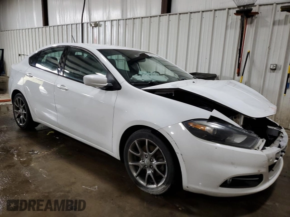 2015 Dodge Dart SXT with VIN 1C3CDFBB8FD119181, listed as a Copart auction lot 52602935 with 129,300 mi miles and Salvage Title. Bid and sale history available at carsss.com. Image 4.