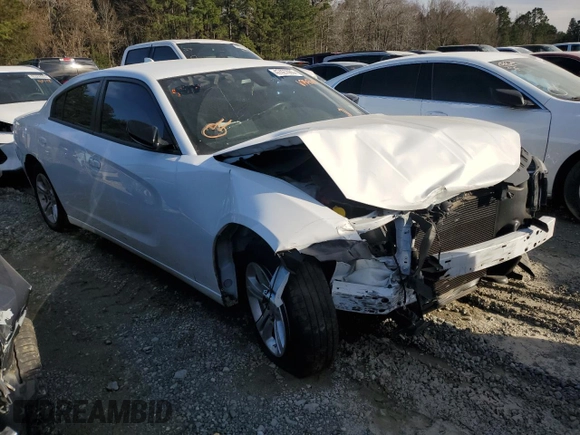 2023 Dodge Charger SXT with VIN 2C3CDXBGXPH674560, listed as a Copart auction lot 47427085 with 25,479 mi miles and Salvage Title. Bid and sale history available at DreamBid. Image 4.