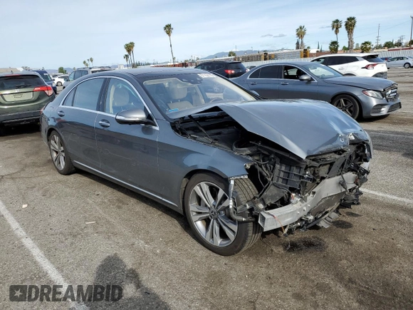 2018 Mercedes-Benz S S 450 with VIN WDDUG6GB8JA358763, listed as a Copart auction lot 51152115 with 39,616 mi miles and Salvage Title. Bid and sale history available at carsss.com. Image 4.