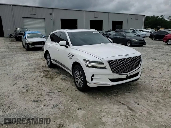 2022 Genesis GV80 with VIN KMUHB4SB6NU097950, listed as a Copart auction lot 70235364 with 63,062 mi miles and Salvage Title. Bid and sale history available at DreamBid. Image 12.