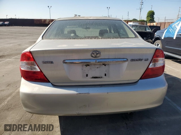 2003 Toyota Camry LE with VIN JTDBE32K930176303, listed as a Copart auction lot 52633565 with 168,231 mi miles and Salvage Title. Bid and sale history available at DreamBid. Image 6.