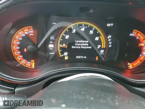 2021 Dodge Durango SRT Hellcat with VIN 1C4SDJH97MC605837, listed as a Copart auction lot 76390414 with 35,876 mi miles and Salvage Title. Bid and sale history available at DreamBid. Image 9.