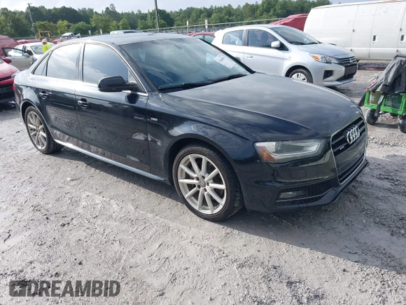2014 Audi A4 Premium Plus with VIN WAUFFAFL0EN029084, listed as a IAAI auction lot 42644601 with 128,551 mi miles and . Bid and sale history available at DreamBid. Image 1.