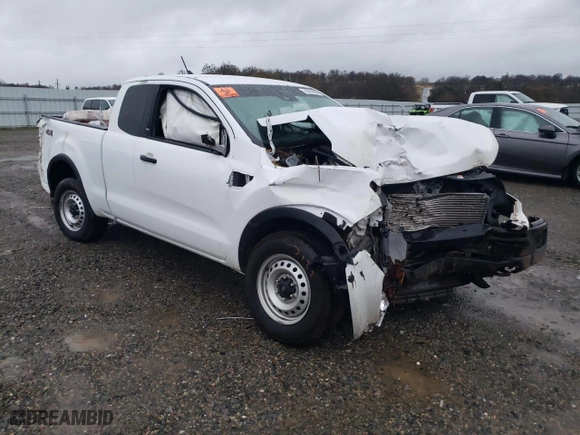 2022 Ford Ranger XL with VIN 1FTER1FH3NLD38657, listed as a Copart auction lot 85080604 with 90,557 mi miles and Salvage Title. Bid and sale history available at carsss.com. Image 4.