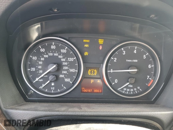 2011 BMW 3 Series 328i with VIN WBAPH7G53BNM55915, listed as a Copart auction lot 66205325 with 106,197 mi miles and Clean title. Bid and sale history available at DreamBid. Image 9.