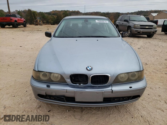 2003 BMW 5 Series 530iA with VIN WBADT63423CK45473, listed as a Copart auction lot 78860014 with 0 mi miles and Salvage Title. Bid and sale history available at carsss.com. Image 5.