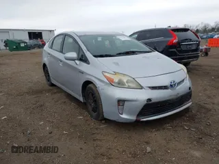 2012 Toyota Prius One with VIN JTDKN3DU5C5449903, listed as a IAAI auction lot 42070487 with 399,464 mi miles. Bid and sale history available at carsss.com. Image 1.
