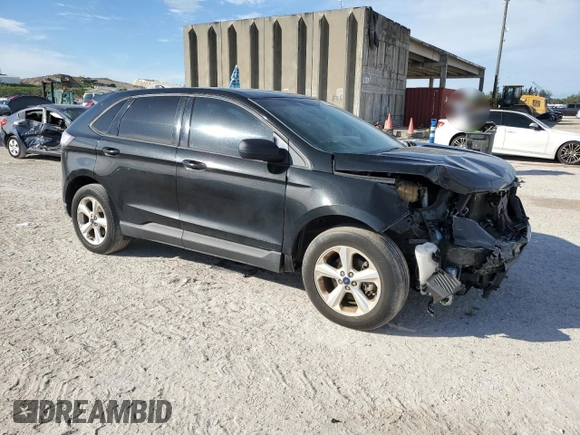 2015 Ford Edge SE with VIN 2FMTK3G95FBC42587, listed as a Copart auction lot 61586835 with 95,353 mi miles and Salvage title. Bid and sale history available at DreamBid. Image 4.
