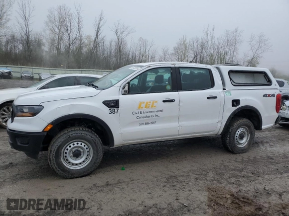 2020 Ford Ranger XL with VIN 1FTER4FH6LLA64756, listed as a Copart auction lot 55722235 with 82,537 mi miles and Salvage title. Bid and sale history available at DreamBid. Image 1.