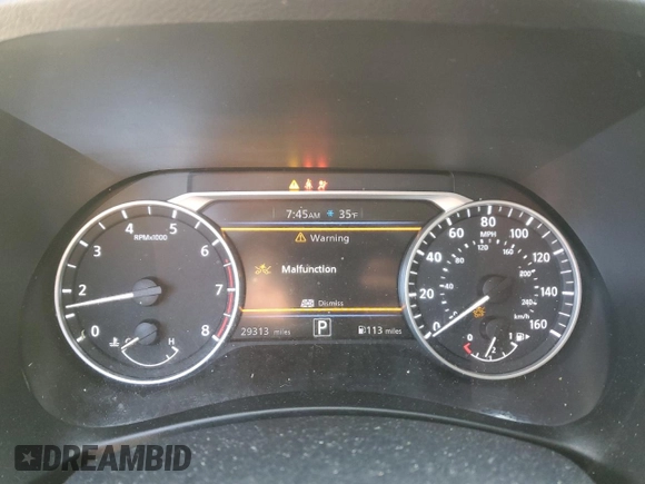 2024 Nissan Sentra SV with VIN 3N1AB8CV9RY304602, listed as a Copart auction lot 46911915 with 29,313 mi miles and Salvage Title. Bid and sale history available at DreamBid. Image 9.