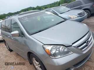 2005 Honda Odyssey EX-L with VIN 5FNRL38735B031513, listed as a IAAI auction lot 42197247 with 276,584 mi miles and . Bid and sale history available at DreamBid. Image 1.