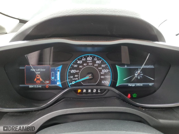 2016 Ford C-Max Energi SEL with VIN 1FADP5CU5GL114874, listed as a Copart auction lot 48070825 with 88,413 mi miles and Clean Title. Bid and sale history available at carsss.com. Image 9.