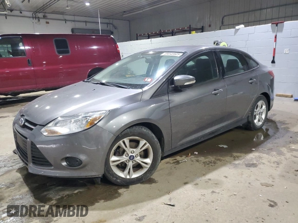 2014 Ford Focus SE with VIN 1FADP3F27EL164395, listed as a Copart auction lot 89045505 with 58,955 mi miles and Salvage Title. Bid and sale history available at carsss.com. Image 1.