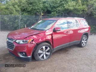 2018 Chevrolet Traverse LT z VIN 1GNEVHKW6JJ184290, wystawiony jako IAAI lot #42176919 z przebiegiem 103 835 mil mil oraz . Historia ofert i sprzedaży dostępna na DreamBid. Obrazek 6.
