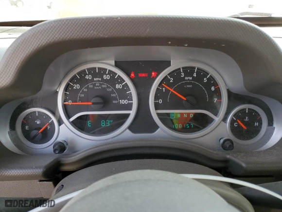 2010 Jeep Wrangler Unlimited Sport with VIN 1J4BA3H10AL223539, listed as a Copart auction lot 49852195 with 108,157 mi miles and Salvage Title. Bid and sale history available at carsss.com. Image 9.