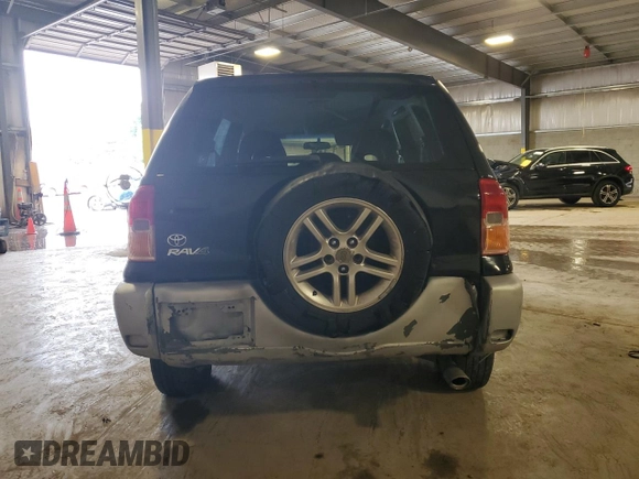 2001 Toyota RAV4 with VIN JTEGH20V110030345, listed as a Copart auction lot 64456775 with 35,539 mi miles and Salvage title. Bid and sale history available at DreamBid. Image 6.