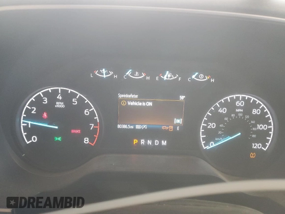 2022 Ford F-150 XL with VIN 1FTMF1CB4NKD23966, listed as a Copart auction lot 55717665 with 80,386 mi miles and Salvage title. Bid and sale history available at DreamBid. Image 9.