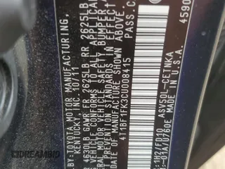 2012 Toyota Camry L with VIN 4T1BF1FK3CU008415, listed as a Copart auction lot 53639415 with 163,779 mi miles and Salvage Title. Bid and sale history available at DreamBid. Image 12.