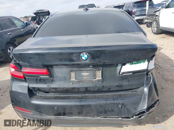 2021 BMW 5 Series 540i with VIN WBA53BJ01MWW91692, listed as a IAAI auction lot 41509786 with 33,345 mi miles and . Bid and sale history available at DreamBid. Image 15.