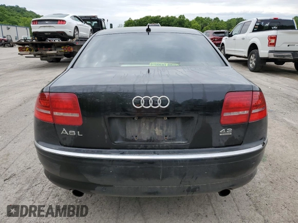 2007 Audi A8 4.2L z VIN WAUMV44E17N007856, wystawiony jako Copart lot #58255675 z przebiegiem 125 804 mil mil oraz Szkoda całkowita • Salvage title. Historia ofert i sprzedaży dostępna na DreamBid. Obrazek 6.