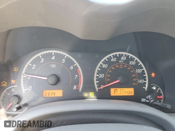 2009 Toyota Corolla with VIN 1NXBU40E29Z118164, listed as a Copart auction lot 52091785 with 117,486 mi miles and Salvage Title. Bid and sale history available at carsss.com. Image 9.