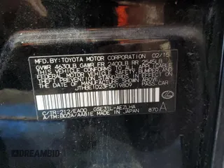 2015 Lexus IS 350 with VIN JTHBE1D23F5019809, listed as a Copart auction lot 83851034 with 109,250 mi miles and Salvage title. Bid and sale history available at DreamBid. Image 13.