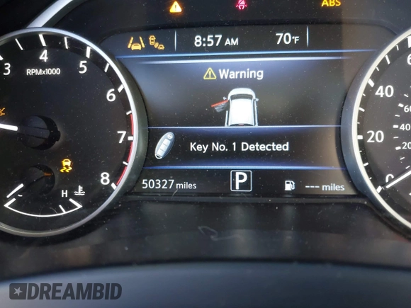 2019 Nissan Murano S with VIN 5N1AZ2MS3KN142961, listed as a IAAI auction lot 37797444 with 50,327 mi miles. Bid and sale history available at carsss.com. Image 16.