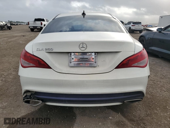 2017 Mercedes-Benz CLA 250 with VIN WDDSJ4EB6HN410300, listed as a Copart auction lot 48734415 with 99,255 mi miles and Salvage Title. Bid and sale history available at DreamBid. Image 6.
