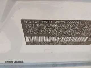 2012 Lexus ES 330 z VIN JTHBK1EG7C2475120, wystawiony jako IAAI lot #42042158 z przebiegiem 85 895 mil mil oraz . Historia ofert i sprzedaży dostępna na DreamBid. Obrazek 9.