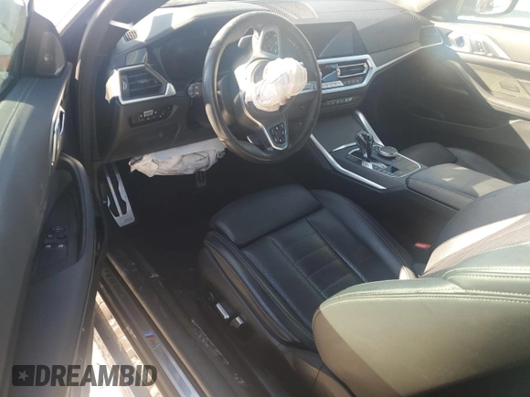 2021 BMW 4 Series M440i xDrive with VIN WBA13AR00MCF42708, listed as a Copart auction lot 85900144 with Not Provided miles and Salvage Title. Bid and sale history available at DreamBid. Image 8.