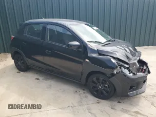 2024 Mitsubishi Mirage Black Edition with VIN ML32AWHJ5RH006531, listed as a Copart auction lot 56031835 with 6,800 mi miles and Clean title. Bid and sale history available at DreamBid. Image 4.