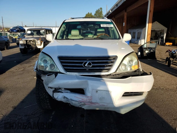 2006 Lexus GX with VIN JTJBT20X260122373, listed as a Copart auction lot 53136495 with 185,332 mi miles and Salvage Title. Bid and sale history available at carsss.com. Image 5.