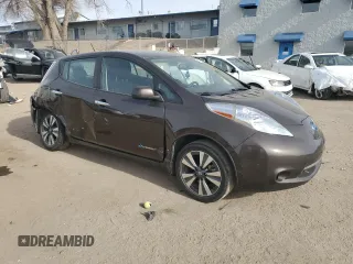 2016 Nissan LEAF SV with VIN 1N4BZ0CP0GC303642, listed as a Copart auction lot 84659664 with 95,180 mi miles and Salvage Title. Bid and sale history available at carsss.com. Image 4.