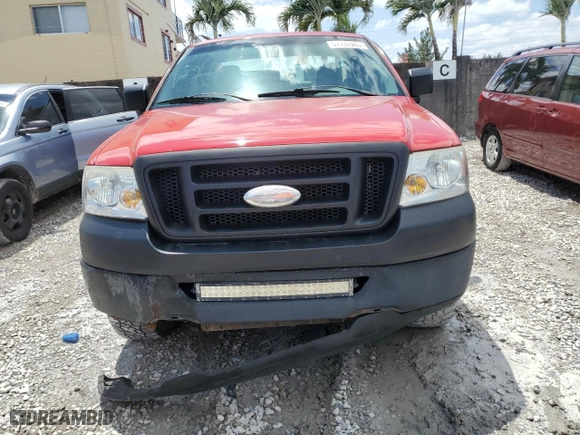 2007 Ford F-150 XL with VIN 1FTRF12277NA34766, listed as a Copart auction lot 51137965 with 161,434 mi miles and Salvage Title. Bid and sale history available at carsss.com. Image 5.