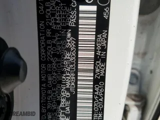 2018 Toyota Prius Two with VIN JTDKBRFU3J3063997, listed as a Copart auction lot 45792135 with 82,154 mi miles and Salvage Title. Bid and sale history available at carsss.com. Image 13.