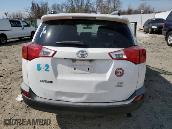 2015 Toyota RAV4 LE with VIN 2T3BFREV3FW314679, listed as a Copart auction lot 49963945 with 124,841 mi miles and Salvage title. Bid and sale history available at DreamBid. Image 6.