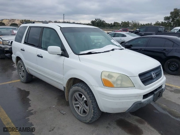 2004 Honda Pilot EX with VIN 2HKYF18464H503605, listed as a IAAI auction lot 41373673 with 112,919 mi miles. Bid and sale history available at carsss.com. Image 1.