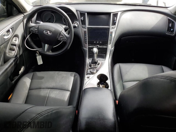 2015 Infiniti Q50 Premium with VIN JN1BV7AR3FM411834, listed as a Copart auction lot 48333555 with 129,346 mi miles and Salvage Title. Bid and sale history available at carsss.com. Image 8.