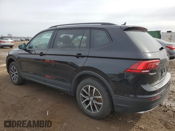2021 Volkswagen Tiguan S z VIN 3VV0B7AX2MM000813, wystawiony jako Copart lot #49544255 z przebiegiem 43 801 mil mil oraz Szkoda całkowita • Salvage title. Historia ofert i sprzedaży dostępna na DreamBid. Obrazek 2.
