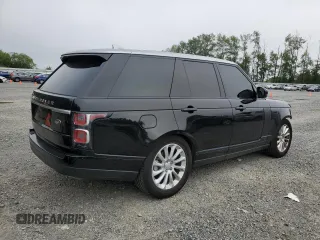 2018 Land Rover Range Rover HSE with VIN SALGS2RKXJA384818, listed as a Copart auction lot 59810145 with 77,855 mi miles and Salvage title. Bid and sale history available at DreamBid. Image 3.