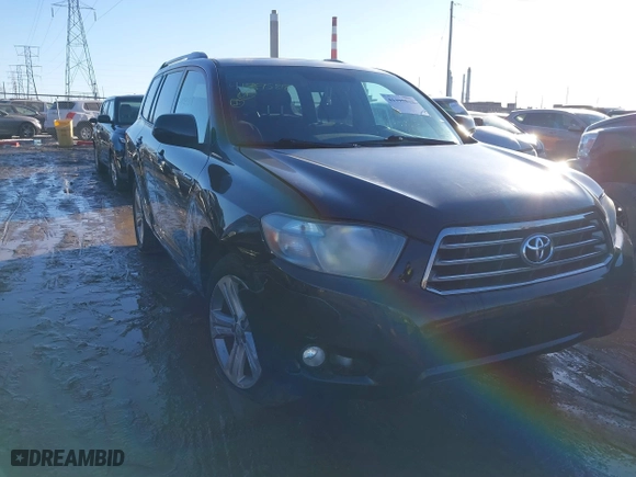 2010 Toyota Highlander Sport with VIN 5TDEK3EH6AS004200, listed as a IAAI auction lot 41395818 with 150,200 mi miles. Bid and sale history available at carsss.com. Image 1.