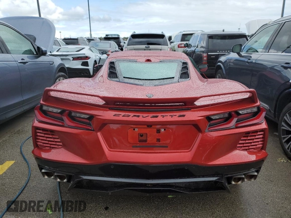 2021 Chevrolet Corvette 3LT with VIN 1G1YC2D43M5124610, listed as a Copart auction lot 73884544 with 0 mi miles and Salvage Title. Bid and sale history available at carsss.com. Image 6.