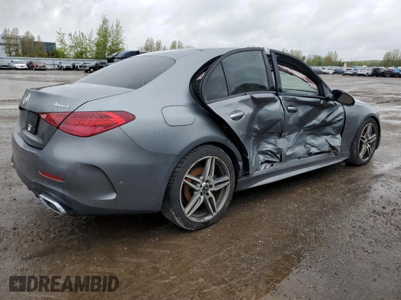 2023 Mercedes-Benz C 300 z VIN W1KAF4HB4PR083234, wystawiony jako Copart lot #57289425 z przebiegiem 62 648 mil mil oraz Szkoda całkowita • Salvage title. Historia ofert i sprzedaży dostępna na DreamBid. Obrazek 3.