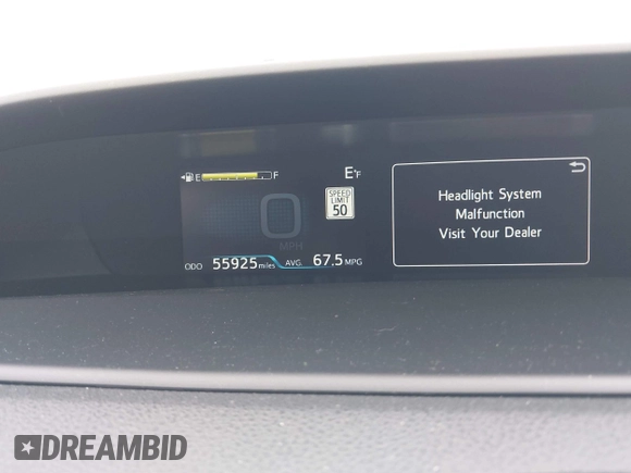 2021 Toyota Prius LE with VIN JTDKAMFP7M3169633, listed as a IAAI auction lot 41986170 with 55,925 mi miles and . Bid and sale history available at DreamBid. Image 7.