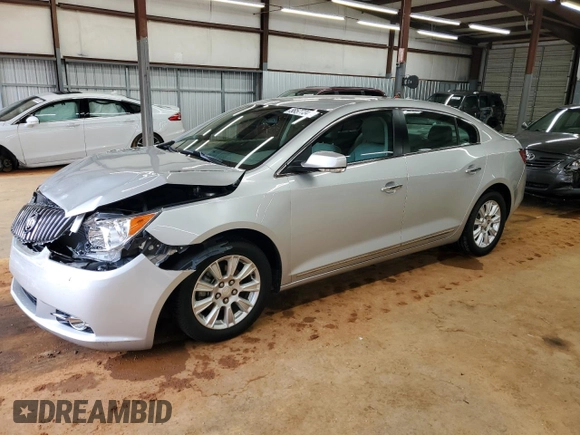 2013 Buick LaCrosse Leather with VIN 1G4GC5ER3DF184875, listed as a Copart auction lot 58577345 with 92,612 mi miles and Salvage title. Bid and sale history available at DreamBid. Image 1.